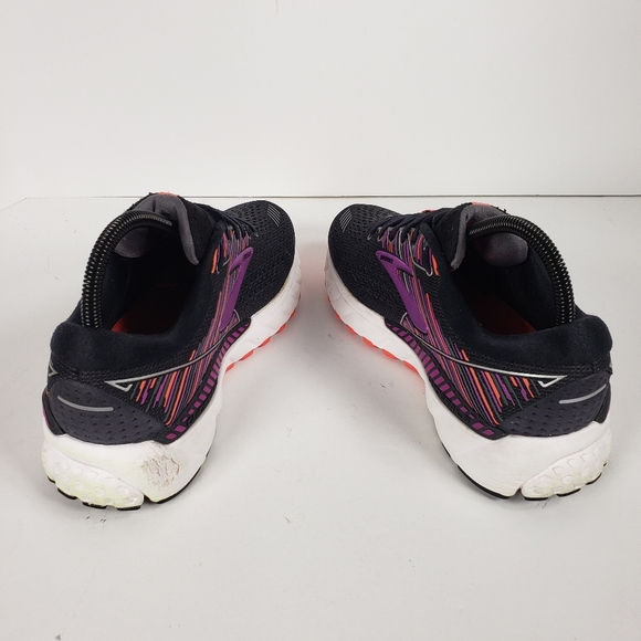 Brooks Adrenaline GTS 19 Womens Running Shoes Size 8.5 Black Purple 1202841D080 - Picture 4 of 7